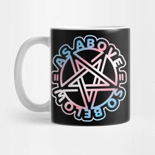 Equality Above & Below - TRANS PRIDE - dark Mug